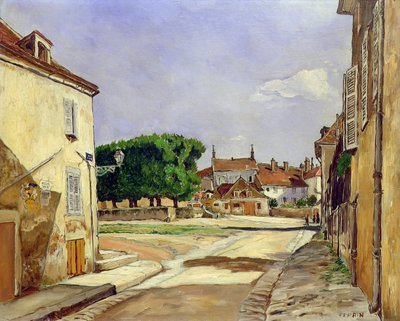 A Street in Avallon by Marcel Leprin